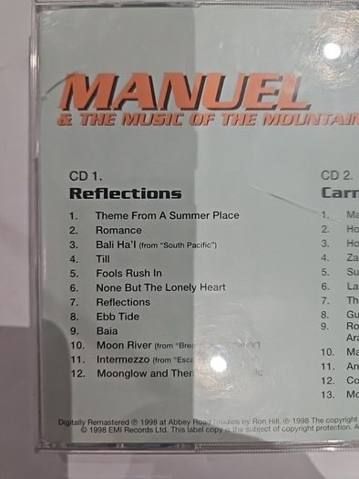 Manuel & The Music Of The Mountains - Reflections/ Carnival. 2 CD.