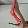 Nude Real Leather High Heels. New. Size 37 Image 6