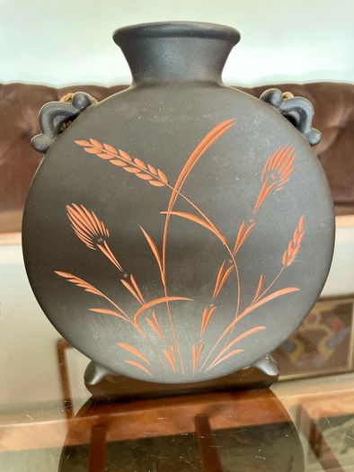Vintage Mid Century Wormser Terra Sigillata Ceramic Hanging Wall Vase West Germany