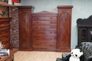 William IV Solid Mahogany Compactum Wardrobe