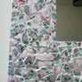 Handmade framed Mirror in Pique Assiette Mosaic Image 3