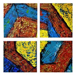 Abstract Primary Dimensions, A Quadruplet in Color