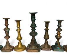 vintage candle brass candle holders