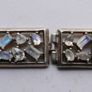 Vintage Sterling Silver 925 Bangle Moonstone Bracelet length 8,5" - 50,02g Image 5
