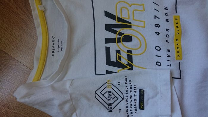 E1 SALE!  White New York Top. Age 11-12