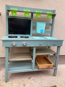 Outdoor play kitchen