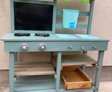 Outdoor play kitchen