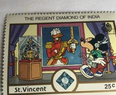 Disney themed stamp - Mickey Mouse - Diamond of India