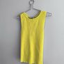 Pre Owned Zara Lime Green Ribbed Knit Tank Top Image 3