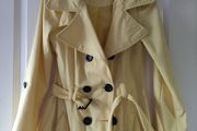 New look yellow coat size fits Xs s worn once