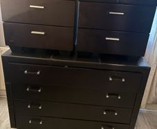 Chest of drawers and bedside lockers