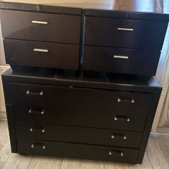 Chest of drawers and bedside lockers