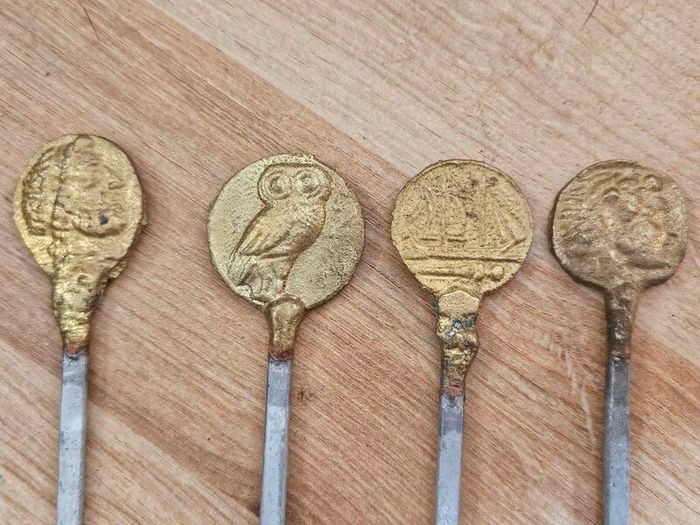 Set of 4 Vintage Skewers