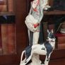 Giuseppe Armani Florence Lady with Great Dane Figurine Image 2