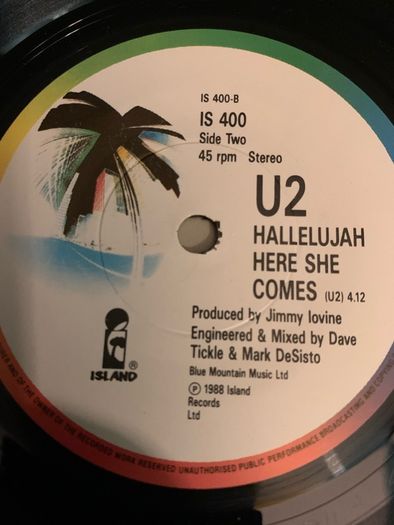 U2 - Desire UK 7 inch Original Vinyl 1988 Island Records
