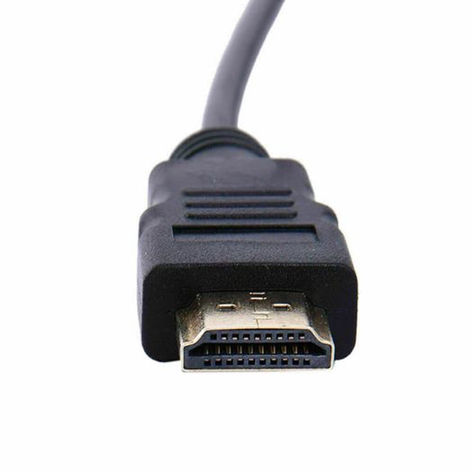1.8m HDMI Male to VGA Male HD15 Video Adapter Cable Lead for TV Computer Monitor - FHT11CAB