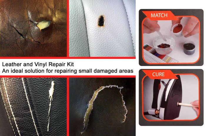 GLASS POLISH 91002 DIY Leather and Vinyl Repair Kit - Heat Cure