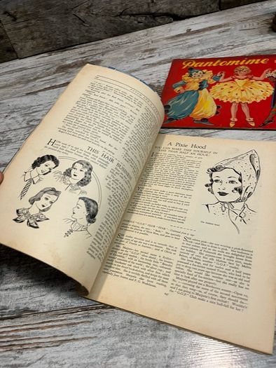 vintage book magazine