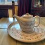 Nicholas Mosse Lavender starter set from Washington creek USA . Tea pot, two mugs , creamer and an oval platter . Pricing the set Image 9