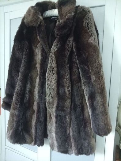 S Warehouse faux fur coat jacket