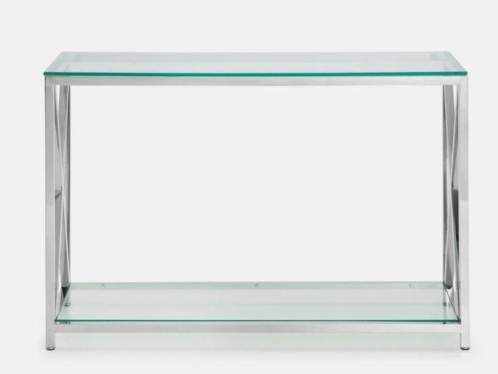 Hall Table - Glass Top Beautiful Console Table