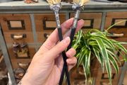1 Soldered Witchy Odd Badger Scapula Bone Hair Pins