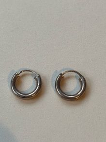 Classic Small Sterling Silver Sleeper Hoop Earrings