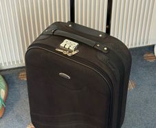 Cabin luggage black small suitcase