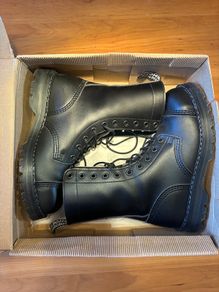 Vegetarian Shoes Steel Toe 10 Eyelet Boots