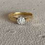 18 Carat gold engagement ring Image 2