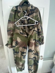 Military surplus camo uniform
