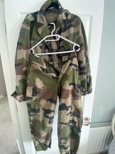 Military surplus camo uniform
