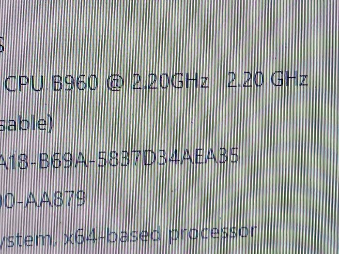 Toshiba Satellite Model C50-A-16C, Intel Pentium CPU B960, 2.2 GHz, 6GB Ram, 1 Terrabyte HDD, Microsoft Edge, Chrome, and VLC