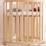 Mon Lit Cabane 7 in 1 Oval Evolving Cot, Natural Like New Image 3