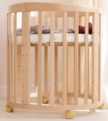 Mon Lit Cabane 7 in 1 Oval Evolving Cot, Natural Like New