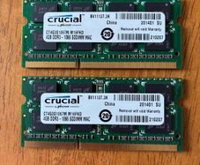 Crucial 8GB (2x4) 1066 SO-DIMM RAM upgrade for Mac