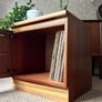 Vintage Retro Mid CenturyTeak Record Cabinet Image 2