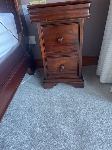 Mahogany Sleigh Bed Loire Bed Frame High End