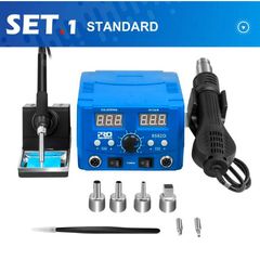 800W SMD Soldering Station Quick Heat Electric Hot Air Gun 2 in 1 Led Display Electric Soldering Iron BGA Rework Welding Station
