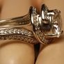 2.5 carat Moissanite Solitaire Ring with Accents Image 5