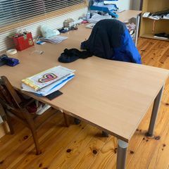 Office Table and Shelving