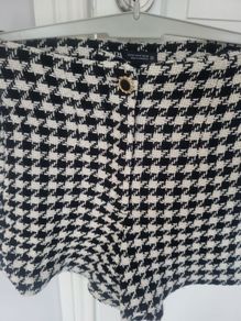 Zara Houndstooth Shorts