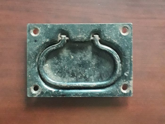HANDLE - Large Old - Recessed - Metal
