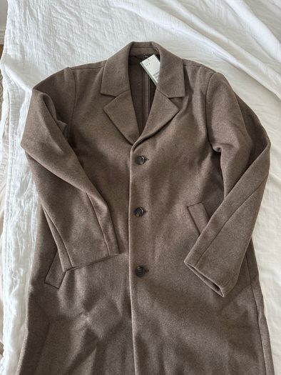H&M Wool-blend coat - Dark beige