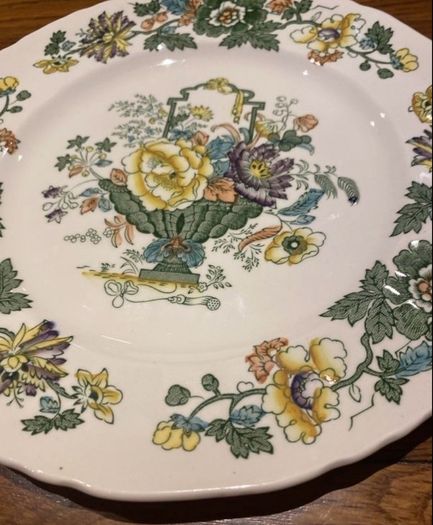 Vintage Masons strathmore green 9 inch plate