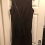 Zara Basic Brown Suedette Midi dress Image 8