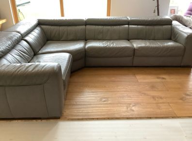 Large natuzzi leather couch