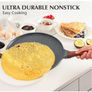 SENSARTE Nonstick Crepe Pan with Spreader, 30 cm Swiss Granite Coating Dosa Pan Pancake Flat Skillet Tawa Griddle with Stay-Cool Handle, Induction Compatible Image 3