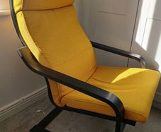 IKEA armchair with black frame - excellent condition