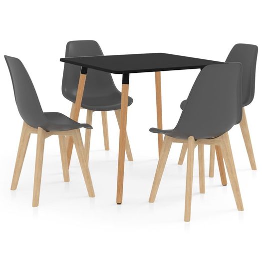5 Piece Dining Set Grey